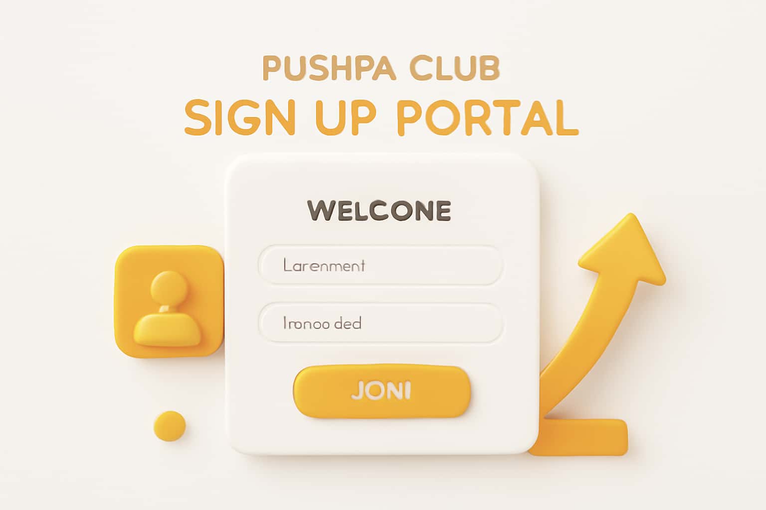 Pushpa Club Sign Up Portal Interface