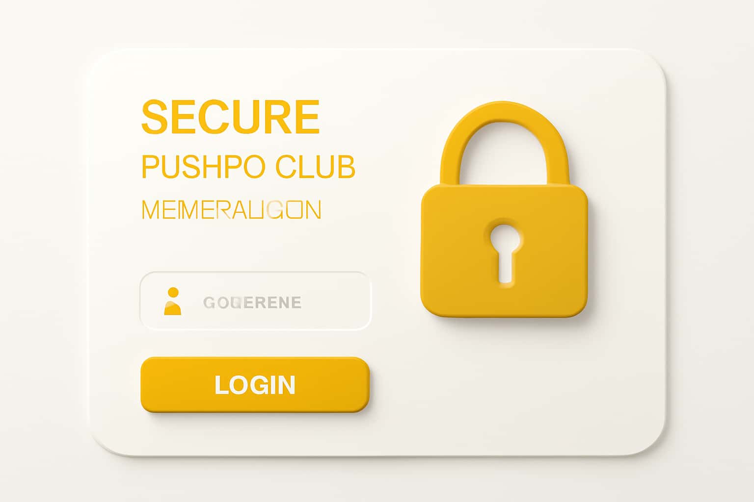 Secure Pushpa Club Member Login Interface