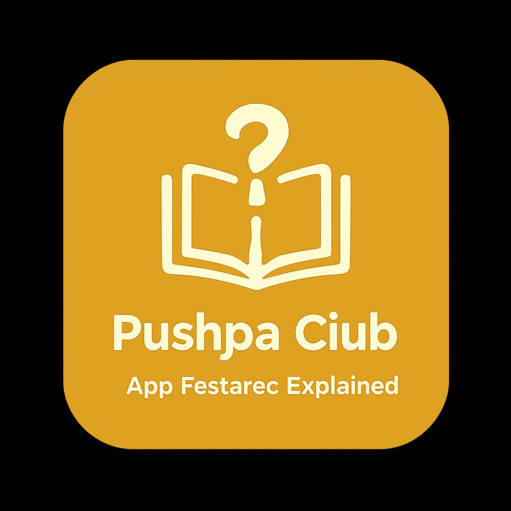 An icon illustrating the Pushpa Club app features.