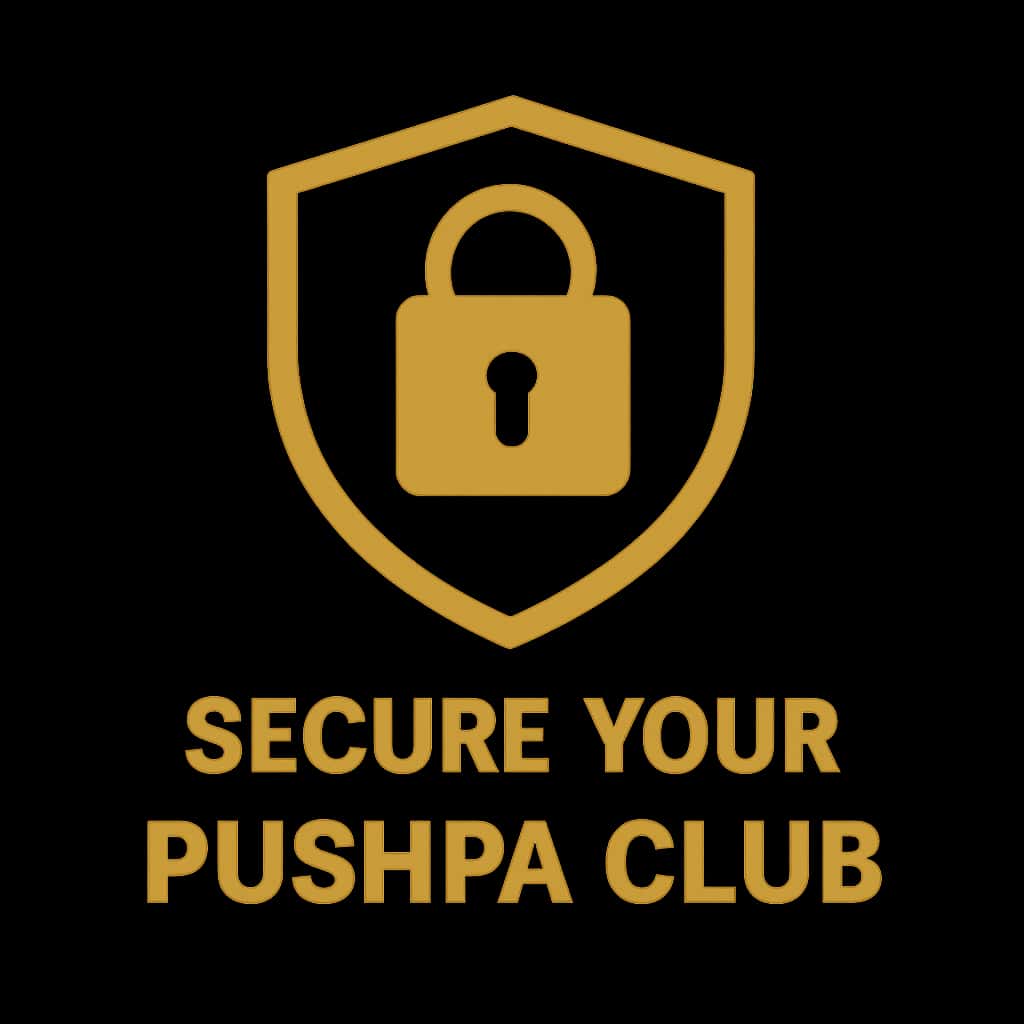 An icon illustrating account security features for Pushpa Club.